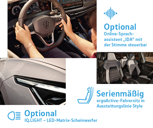 Highlights im neuen Golf Variant