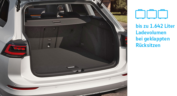 Kofferraum im neuen Golf Variant