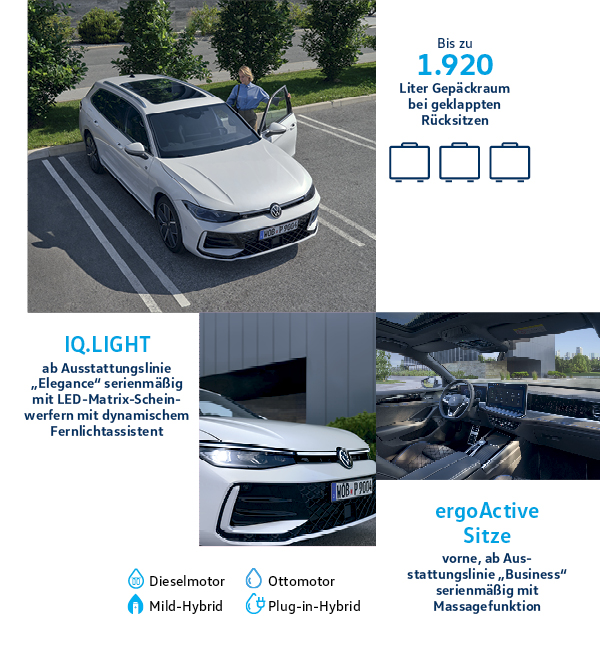 Verschiedene Details des Passat