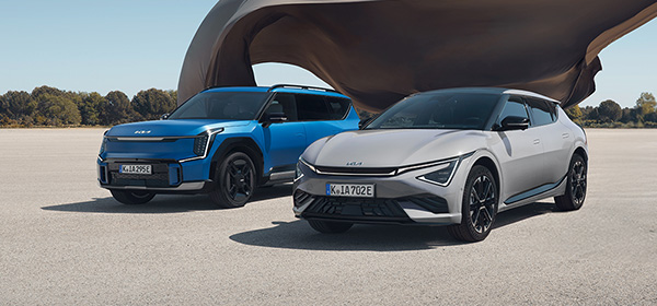 Der Kia EV9 und EV6