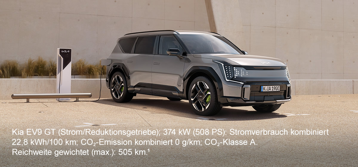 Der Kia EV9 in der Topversion GT.