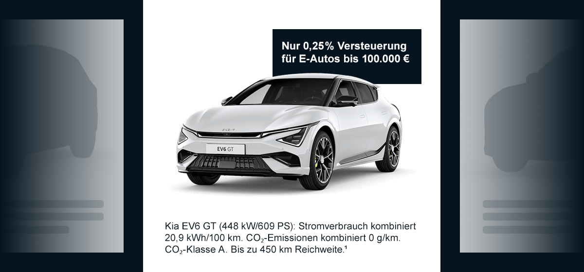 Steuerliche Erleichterung für Elektrofahrzeuge.